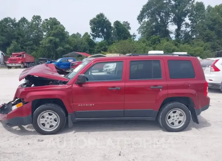 JEEP PATRIOT 2015 vin 1C4NJRBB6FD269868 from auto auction Iaai