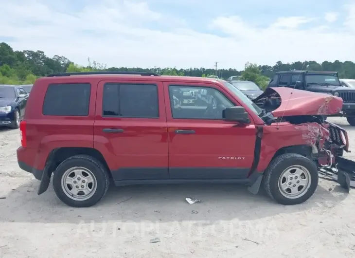 JEEP PATRIOT 2015 vin 1C4NJRBB6FD269868 from auto auction Iaai