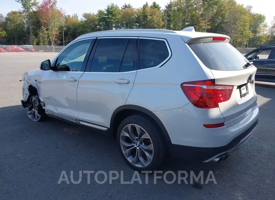 BMW X3 2016 vin 5UXWX9C51G0D91222 from auto auction Iaai