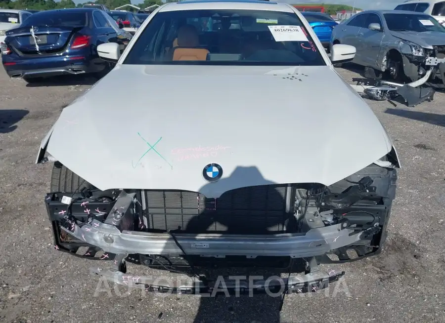 BMW 540I 2019 vin WBAJE5C5XKBM76948 from auto auction Iaai