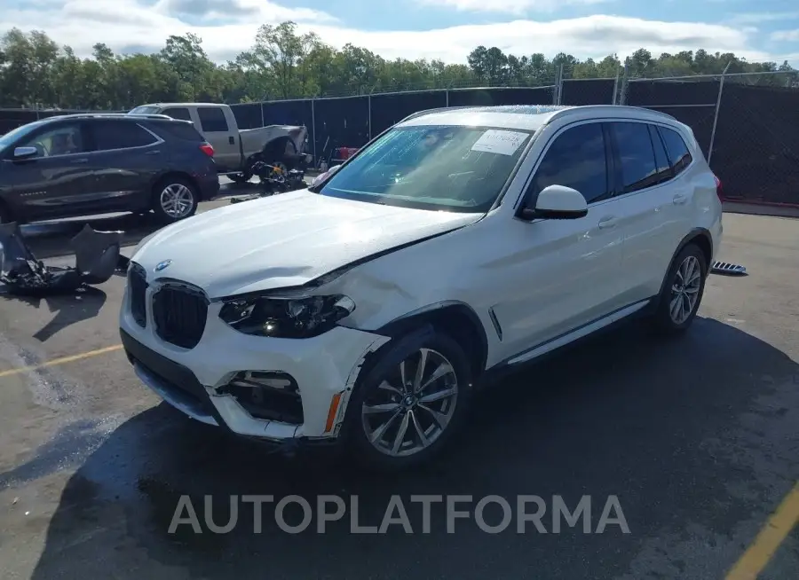 BMW X3 2019 vin 5UXTR7C52KLE97915 from auto auction Iaai