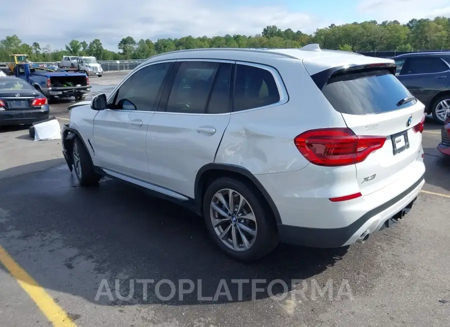 BMW X3 2019 vin 5UXTR7C52KLE97915 from auto auction Iaai