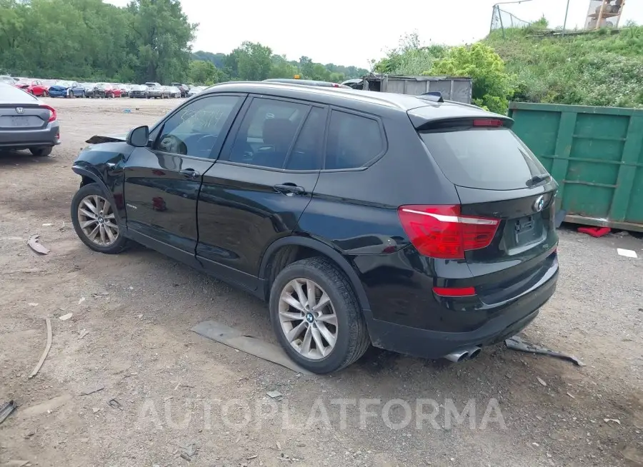 BMW X3 2016 vin 5UXWX9C58G0D80167 from auto auction Iaai