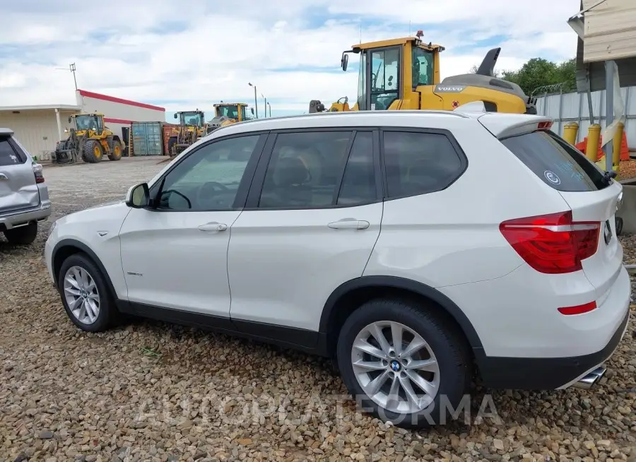 BMW X3 2016 vin 5UXWZ7C57G0T42859 from auto auction Iaai