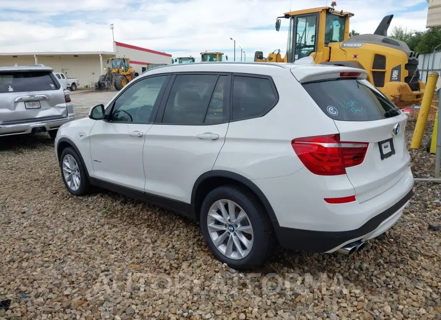 BMW X3 2016 vin 5UXWZ7C57G0T42859 from auto auction Iaai