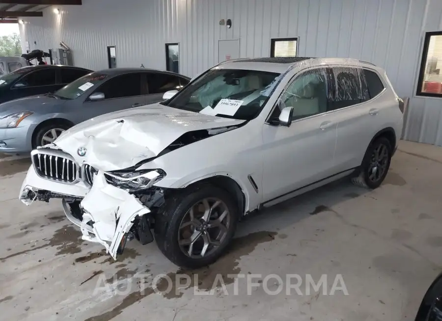 BMW X3 2024 vin 5UX43DP07R9U65436 from auto auction Iaai