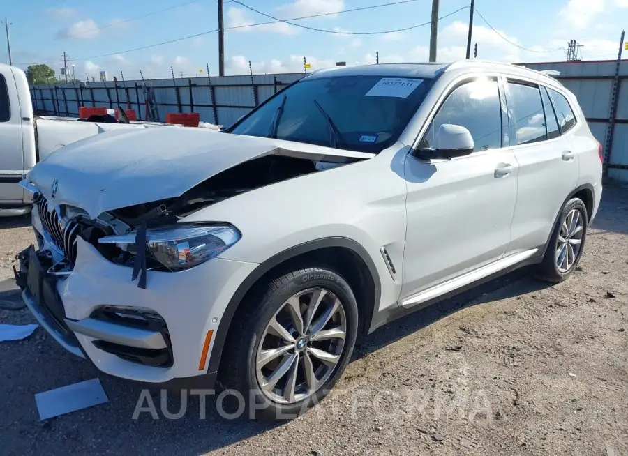 BMW X3 2019 vin 5UXTR9C55KLD96833 from auto auction Iaai