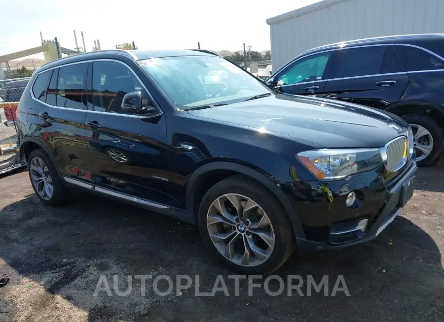 BMW X3 2017 vin 5UXWZ7C34H0X39414 from auto auction Iaai