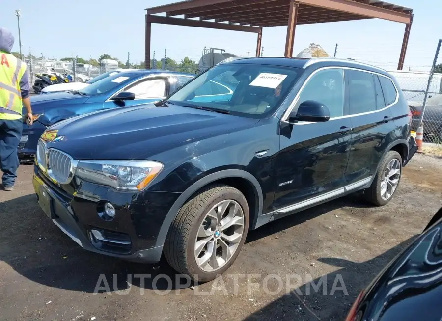 BMW X3 2017 vin 5UXWZ7C34H0X39414 from auto auction Iaai