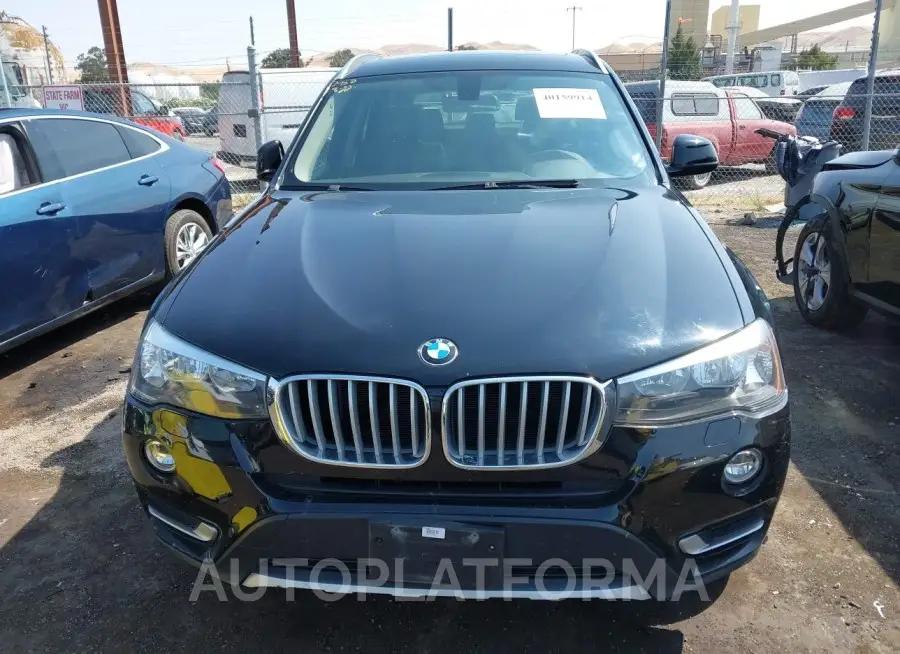 BMW X3 2017 vin 5UXWZ7C34H0X39414 from auto auction Iaai