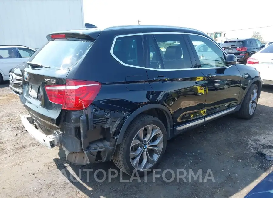 BMW X3 2017 vin 5UXWZ7C34H0X39414 from auto auction Iaai