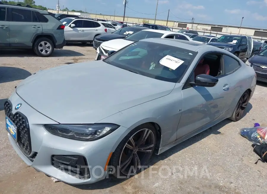 BMW 430I 2023 vin WBA53AP03PCL18256 from auto auction Iaai