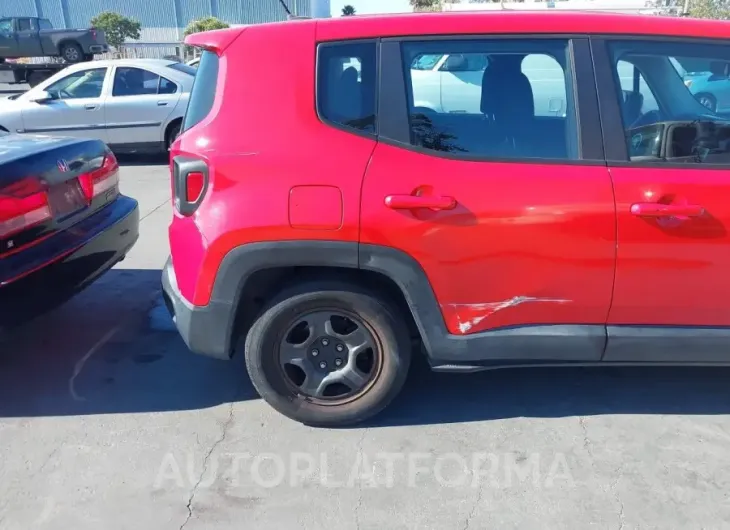 JEEP RENEGADE 2016 vin ZACCJAAT4GPC74623 from auto auction Iaai