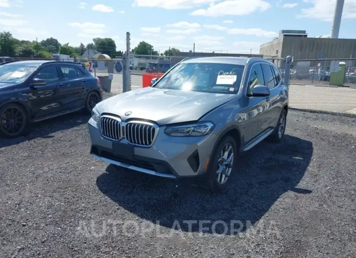 BMW X3 2024 vin 5UX53DP08R9U95128 from auto auction Iaai