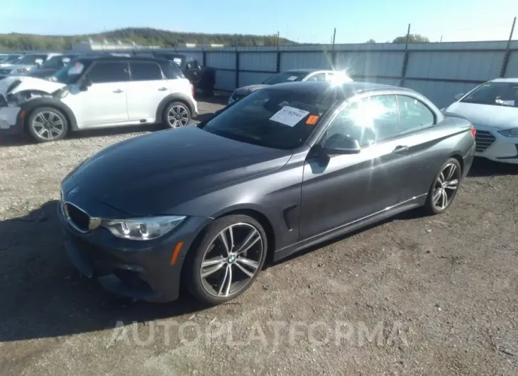 BMW 435I 2016 vin WBA3T3C58G5A42345 from auto auction Iaai