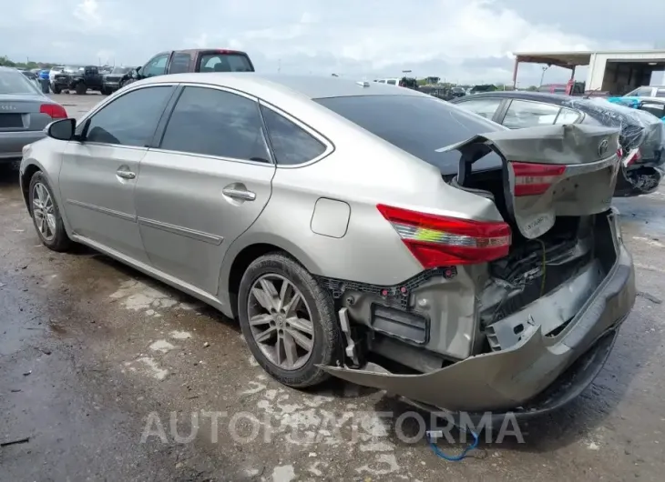 TOYOTA AVALON 2015 vin 4T1BK1EB3FU172510 from auto auction Iaai