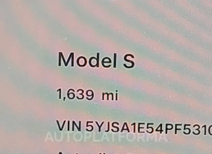 TESLA MODEL S 2023 vin 5YJSA1E54PF531083 from auto auction Iaai