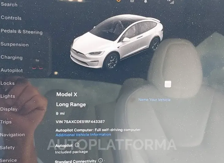 TESLA MODEL X 2024 vin 7SAXCDE51RF443387 from auto auction Iaai