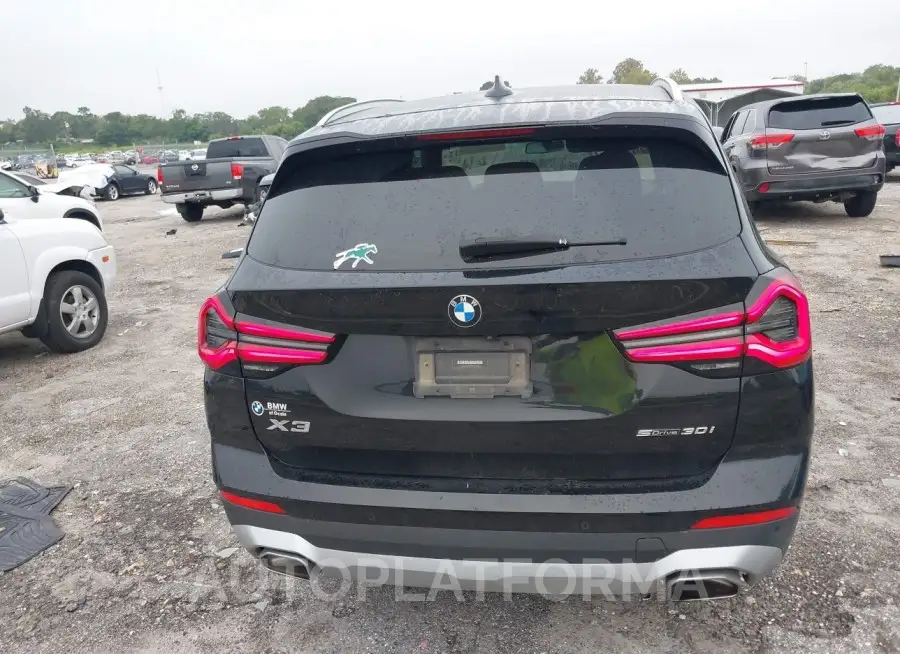 BMW X3 2022 vin 5UX43DP06N9L90870 from auto auction Iaai