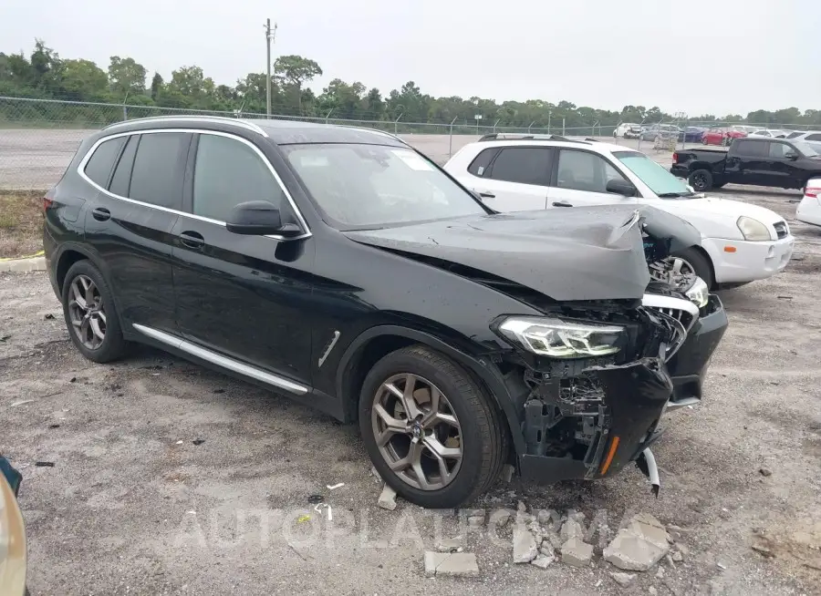 BMW X3 2022 vin 5UX43DP06N9L90870 from auto auction Iaai