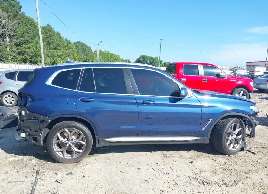 BMW X3 2022 vin 5UX53DP0XN9J11702 from auto auction Iaai