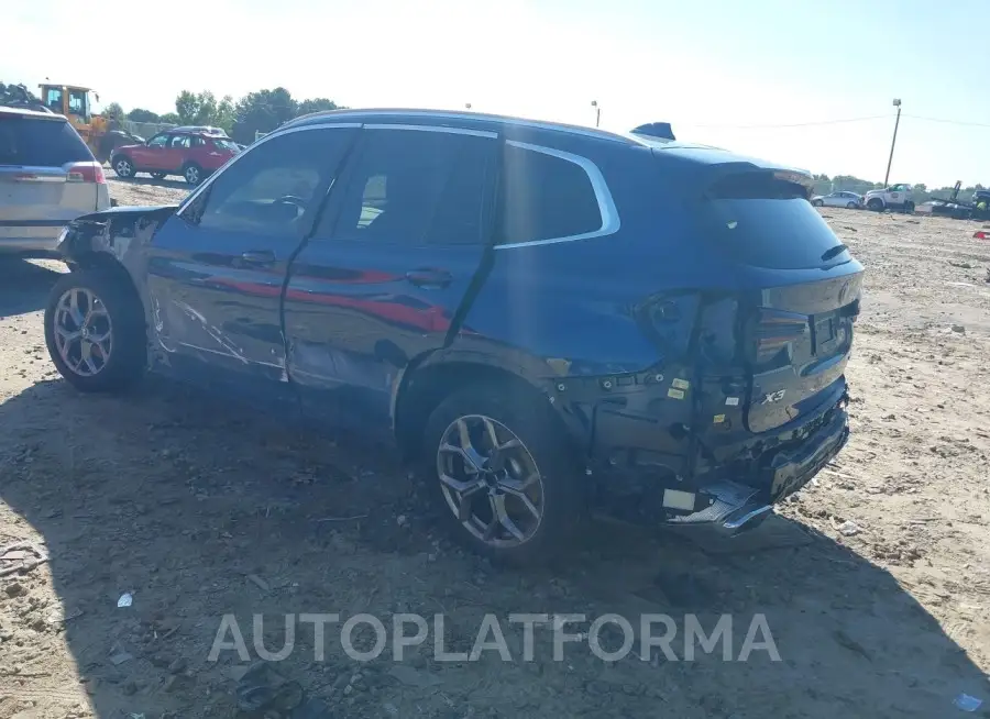 BMW X3 2022 vin 5UX53DP0XN9J11702 from auto auction Iaai