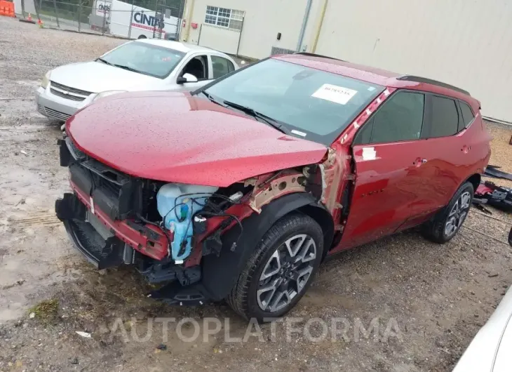 CHEVROLET BLAZER 2023 vin 3GNKBERS3PS216567 from auto auction Iaai