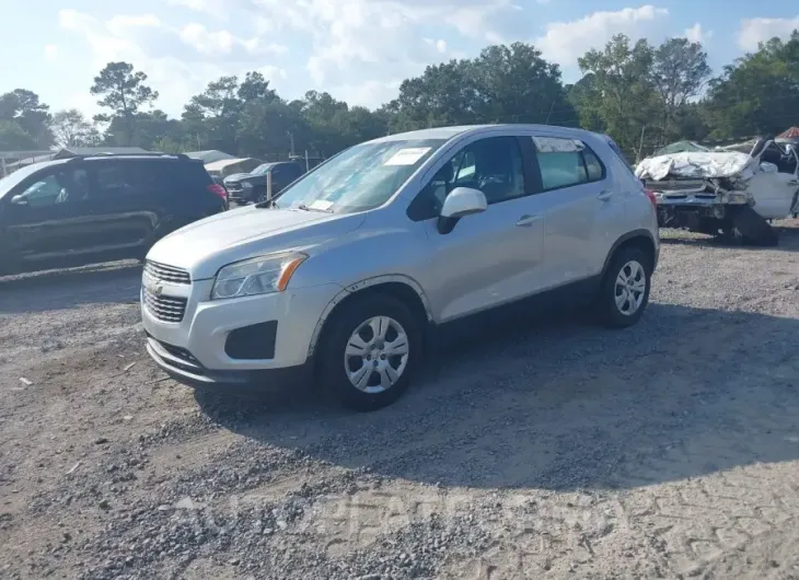 CHEVROLET TRAX 2016 vin KL7CJKSB0GB615289 from auto auction Iaai