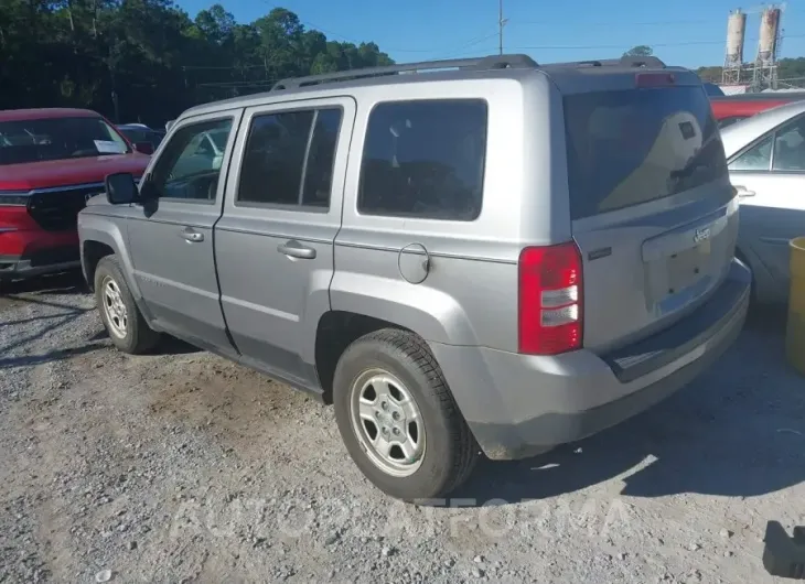 JEEP PATRIOT 2016 vin 1C4NJPBA2GD525291 from auto auction Iaai