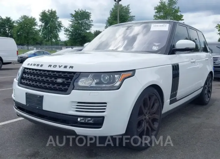 LAND ROVER RANGE ROVER 2016 vin SALGS2EFXGA292786 from auto auction Iaai