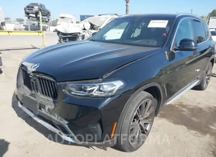 BMW X3 2023 vin 5UX43DP08P9P10130 from auto auction Iaai