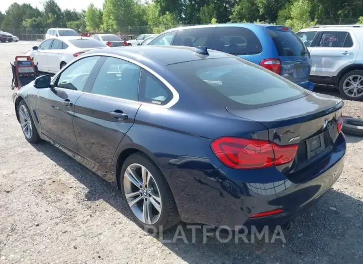 BMW 430I GRAN COUPE 2019 vin WBA4J3C58KBL09534 from auto auction Iaai