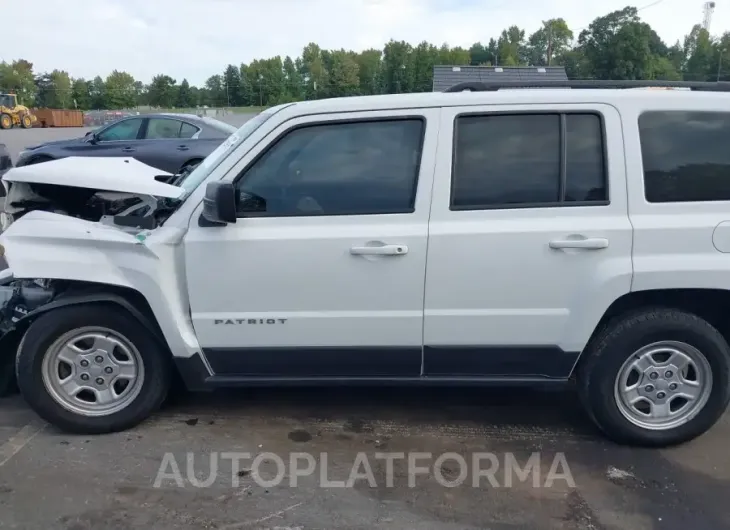 JEEP PATRIOT 2016 vin 1C4NJPBB4GD603188 from auto auction Iaai