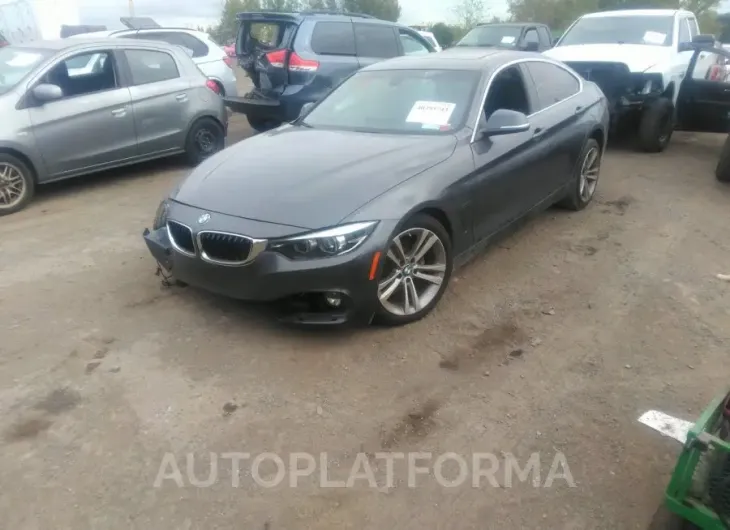 BMW 430I GRAN COUPE 2019 vin WBA4J3C5XKBL10491 from auto auction Iaai