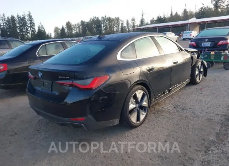 BMW I4 2024 vin WBY83FB01RFR83502 from auto auction Iaai