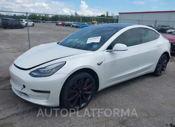 TESLA MODEL 3 2020 vin 5YJ3E1EC4LF719541 from auto auction Iaai