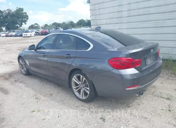 BMW 430I GRAN COUPE 2019 vin WBA4J1C56KBM12214 from auto auction Iaai