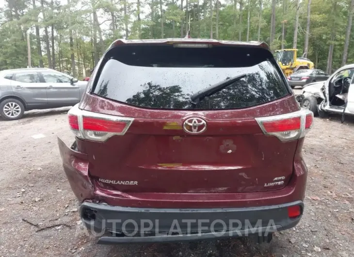 TOYOTA HIGHLANDER 2015 vin 5TDDKRFHXFS082578 from auto auction Iaai