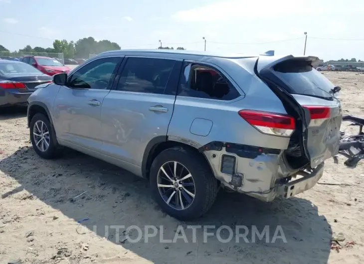 TOYOTA HIGHLANDER 2017 vin 5TDJZRFH1HS410827 from auto auction Iaai