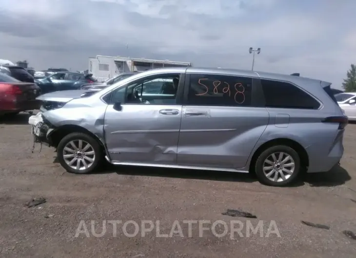 TOYOTA SIENNA 2021 vin 5TDYRKEC4MS005681 from auto auction Iaai