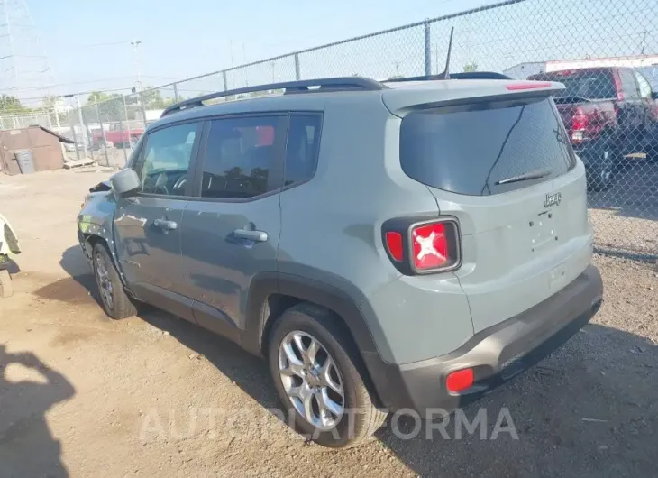 JEEP RENEGADE 2018 vin ZACCJABB5JPJ67185 from auto auction Iaai