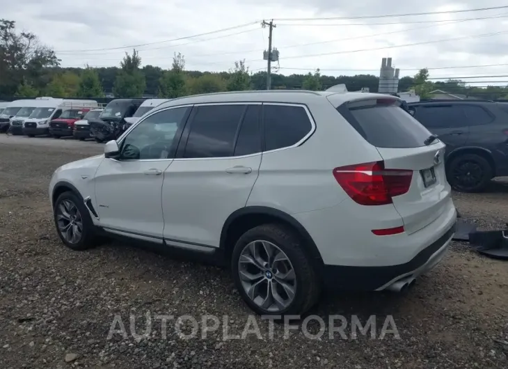 BMW X3 2015 vin 5UXWX9C53F0D47060 from auto auction Iaai