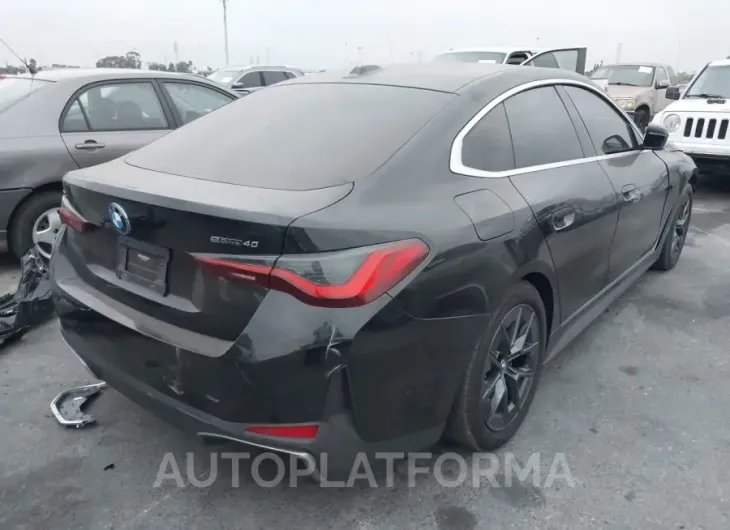 BMW I4 2023 vin WBY73AW05PFP68534 from auto auction Iaai