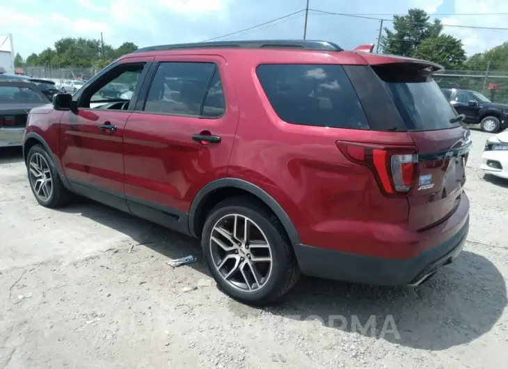 FORD EXPLORER 2016 vin 1FM5K8GT1GGC10862 from auto auction Iaai