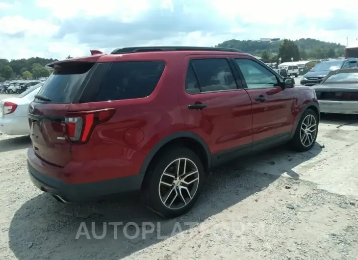 FORD EXPLORER 2016 vin 1FM5K8GT1GGC10862 from auto auction Iaai