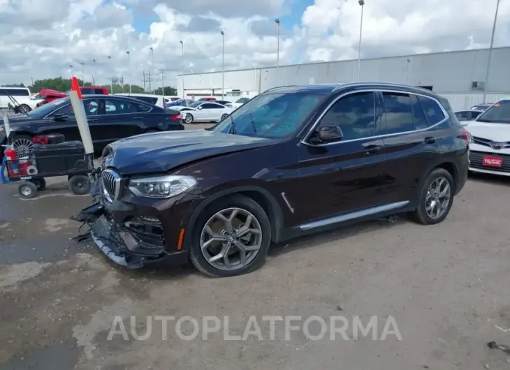 BMW X3 2020 vin 5UXTY3C06L9B74482 from auto auction Iaai