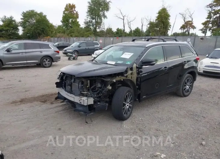 TOYOTA HIGHLANDER HYBRID 2018 vin 5TDDGRFHXJS050675 from auto auction Iaai