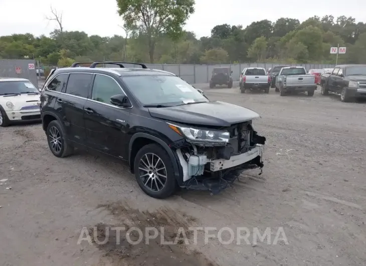 TOYOTA HIGHLANDER HYBRID 2018 vin 5TDDGRFHXJS050675 from auto auction Iaai