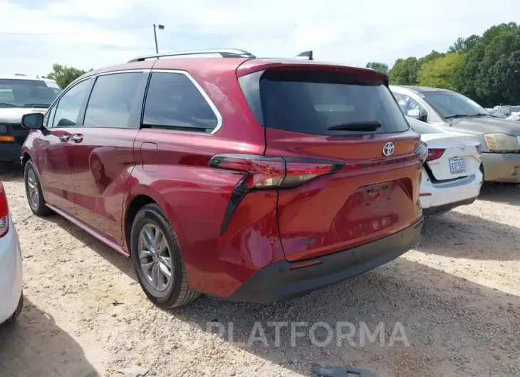 TOYOTA SIENNA 2022 vin 5TDJRKEC0NS114707 from auto auction Iaai