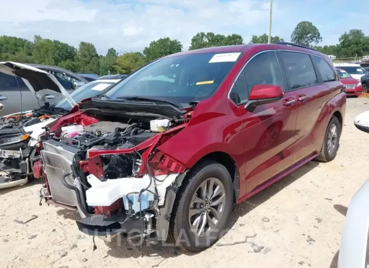 TOYOTA SIENNA 2022 vin 5TDJRKEC0NS114707 from auto auction Iaai